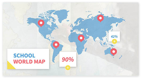Mappamondo Educativo Con Base In Plastica Nera &ndash; Globo Geografico Per Bambini E Aula